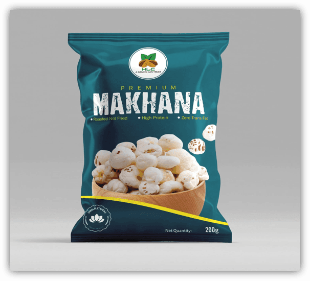Makhana Product Packaging Branding